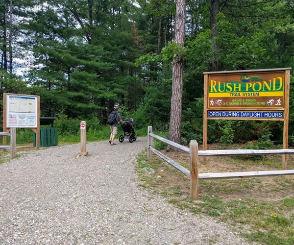 rush pond trail system in queensbury
