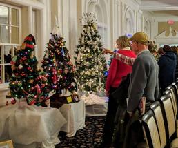 people at Festival of Trees event