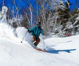 a skier at gore mountain