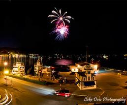 Fireworks over Lake George
