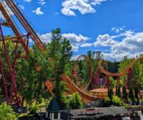 roller coaster at six flags great escape