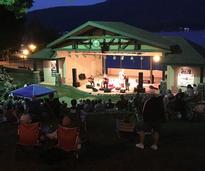 shepard park in the evening with crowd