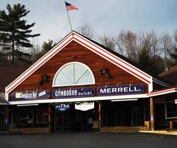 Storefronts at the French Mountain Outlets in Queensbury NY
