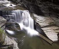 Waterfall at Robert H. Treman State Park in Ithaca NY