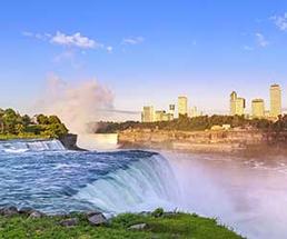 View of Niagara Falls from the American side