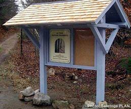 levine preserve trailhead sign
