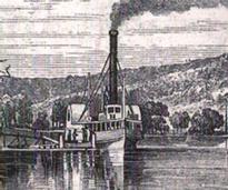 old drawing of the John Jay steamboat