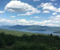 view from prospect mountain overlooking lake george