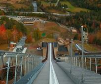 olympic ski jump in the fall