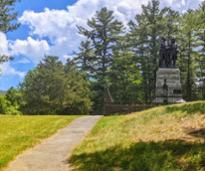 battlefield state park path and monument
