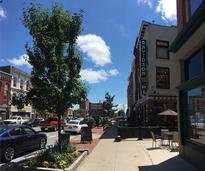 outdoor dining tables in downtown glens falls