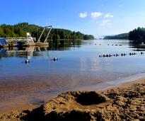 beach on long lake