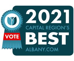 region's best badge with vote for us ribbon