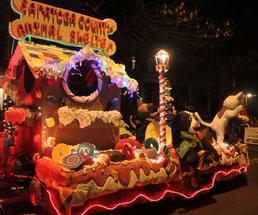 festive parade float