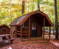 cabin in fall 