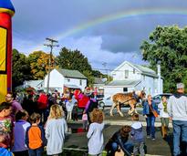 rainbow over event