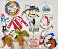 Saratoga themed holiday ornaments