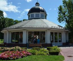 exterior of the carousel in congress park