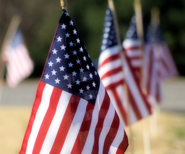 american flags