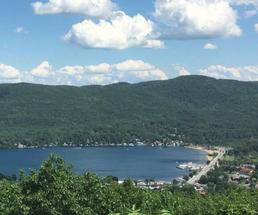 the view of lake george from prospect mountain