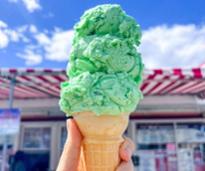 green ice cream