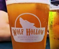 wolf hollow beer glass