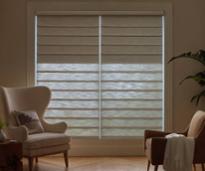 fancy shades on window