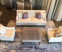 aerial view of living room