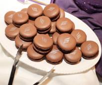 chocolate cookies on tray