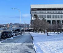 albany street in winter