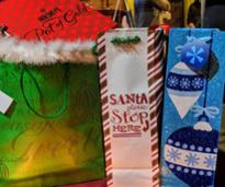 holiday shopping bags