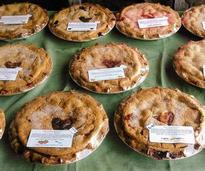 pies on a table
