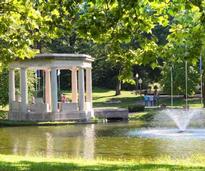 congress park pond fountain