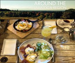around the region header with brunch food