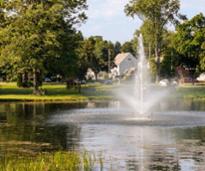 fountain at crandall pond