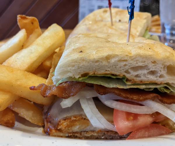 sandwich with fries