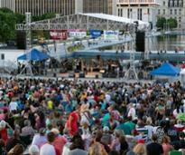 outdoor concert at empire state plaza in albany