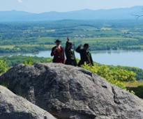 reenactors at mount definace