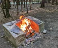roaring campfire