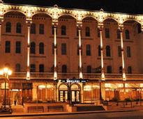 Adelphi hotel at night