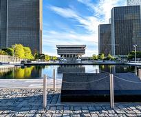 empire state plaza on a sunny day
