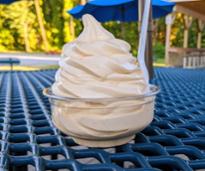 pumpkin ice cream in a dish