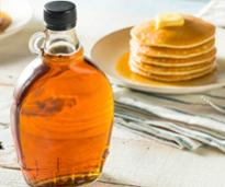 syrup with pancakes