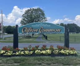entrance sign to clifton common