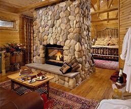 fireplace room at an inn