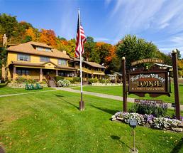 trout house village resort in the fall