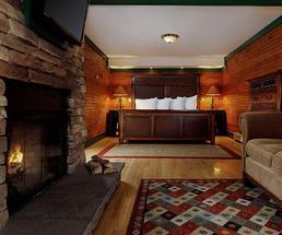 fireplace room at an inn