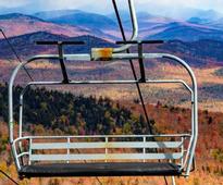 chairlift in the fall