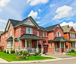 multiple duplex homes in a row