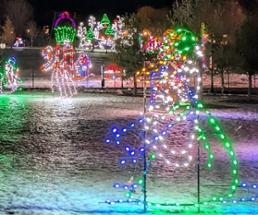 lights at the lake display